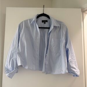 Banana Republic 100% cotton button down cropped S